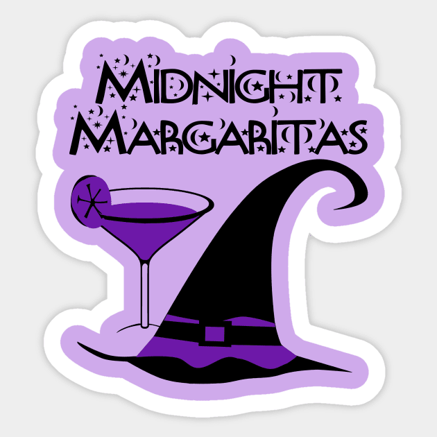 Purple Midnight Margaritas Cheeky Witch Sticker by Cheeky Witch